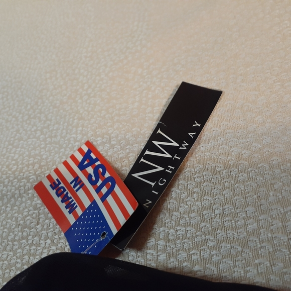 NWT Nightway Black Size 6 Long Dress - Picture 4 of 8